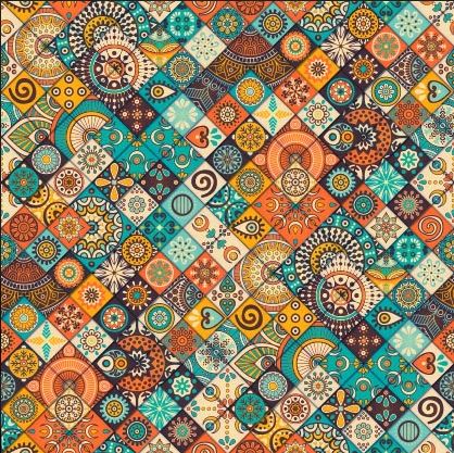 IE-OCP 003 | Brown Mosaic Fabric