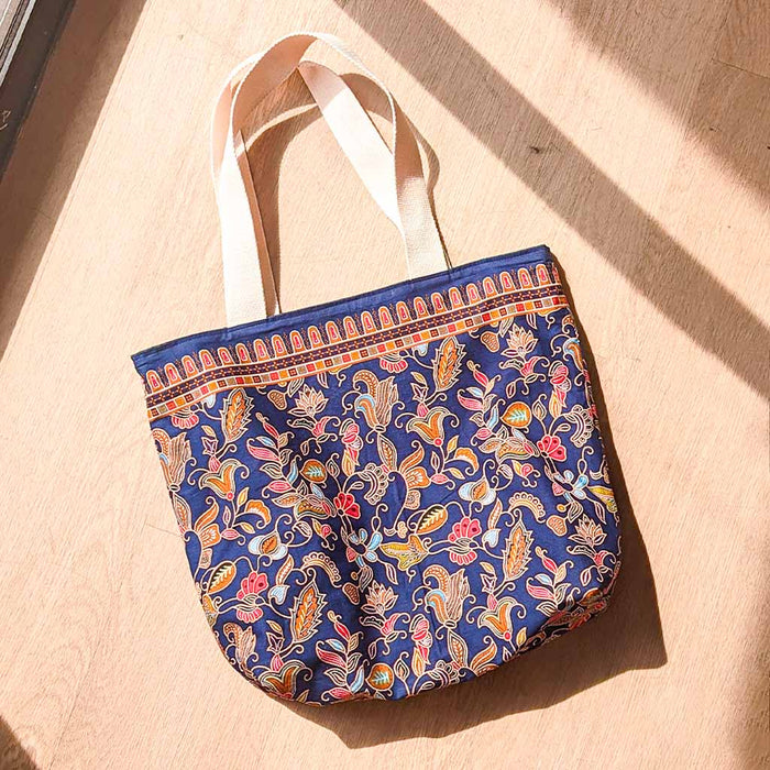 Reversible Batik Tote Bag