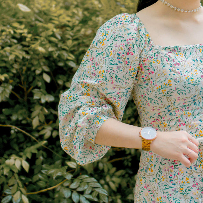Princess Line Dress with Gathered Sleeves *Custom Fit Princess Line Dress with Gathered Sleeves *Custom Fit