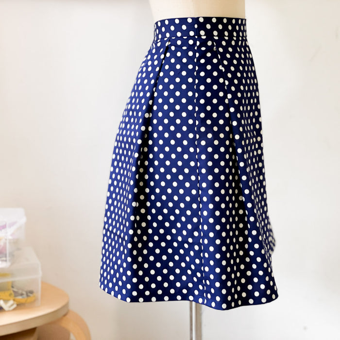 Box Pleated Lined Skirt