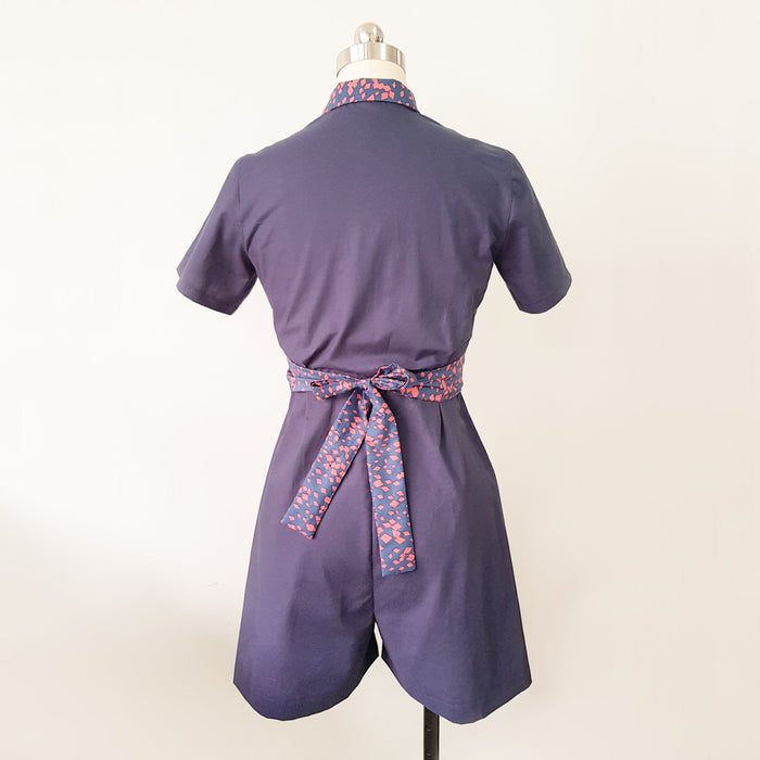 [Online Class] Collared Romper with Wrap Waist