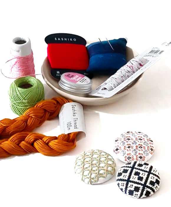 Sashiko Art Workshop (Brooch or Coaster)