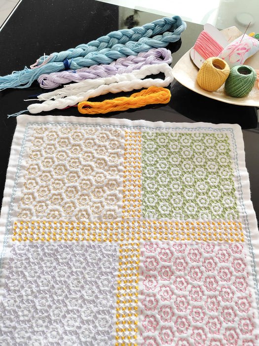 Sustainable Mending with Sashiko Hana-Fukin Art Stitchery (Basic)