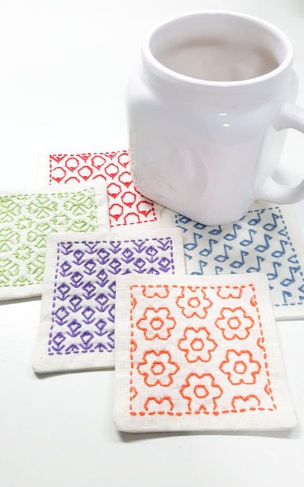 Sashiko Art Workshop (Brooch or Coaster)