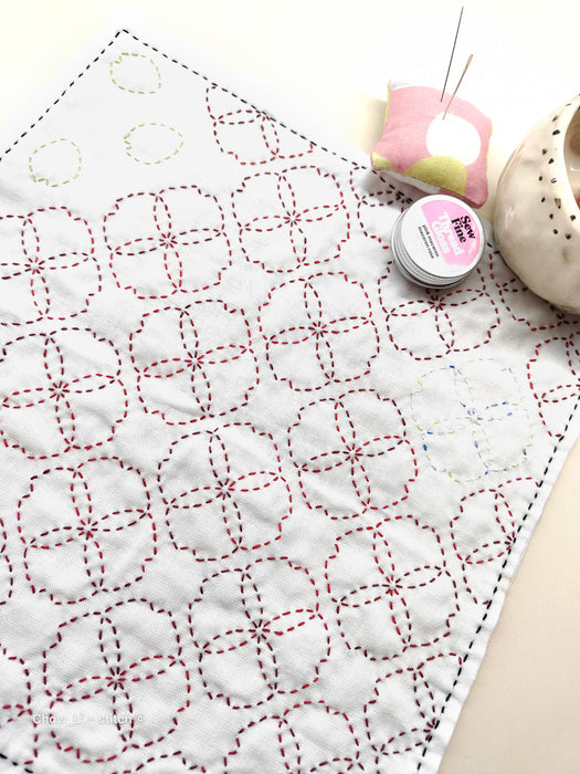 Sustainable Mending with Sashiko Hana-Fukin Art Stitchery (Basic)