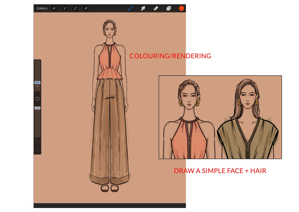 Digital Fashion Illustration 101 (Procreate) by Yi Lin