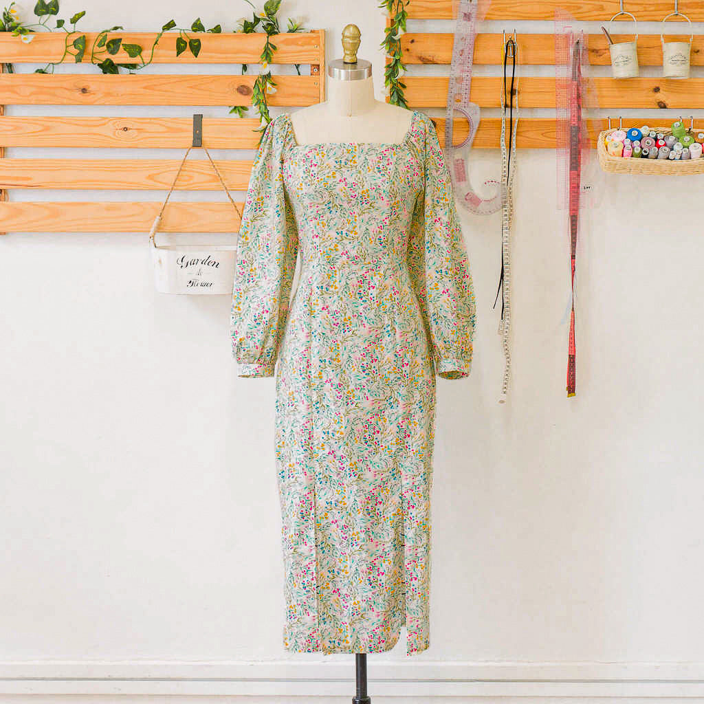 Princess Line Dress with Gathered Sleeves *Custom Fit | Patterns by FMS Fashion Makerspace Princess Line Dress with Gathered Sleeves *Custom Fit | Patterns by FMS Fashion Makerspace