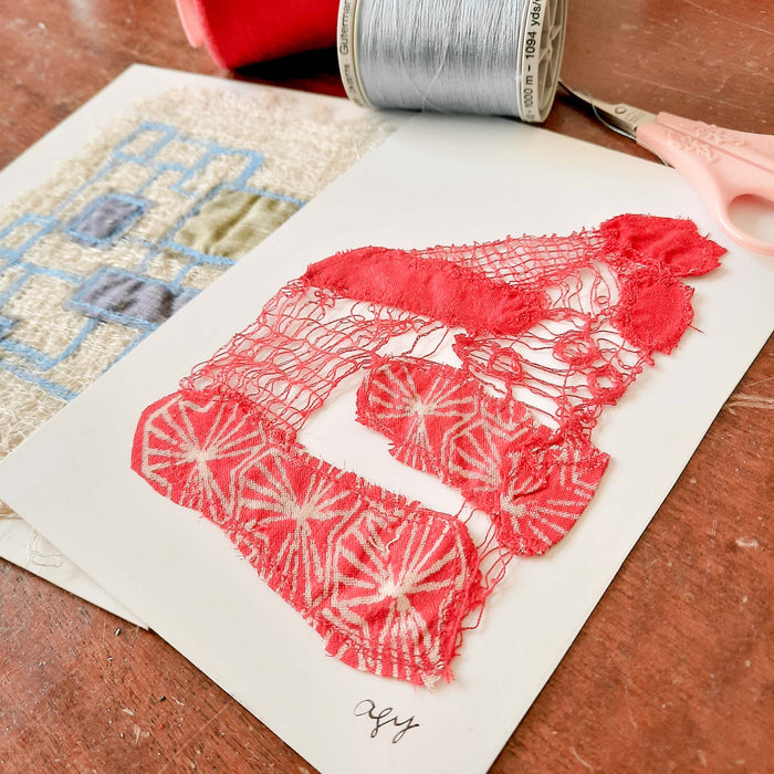 Intermediate Free Motion Embroidery Workshop - Using Dissolvable Fabric by Agy Textile Artist